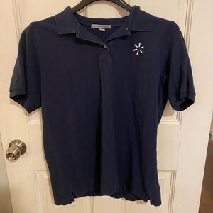 Navy Blue Polo Shirt with Logo